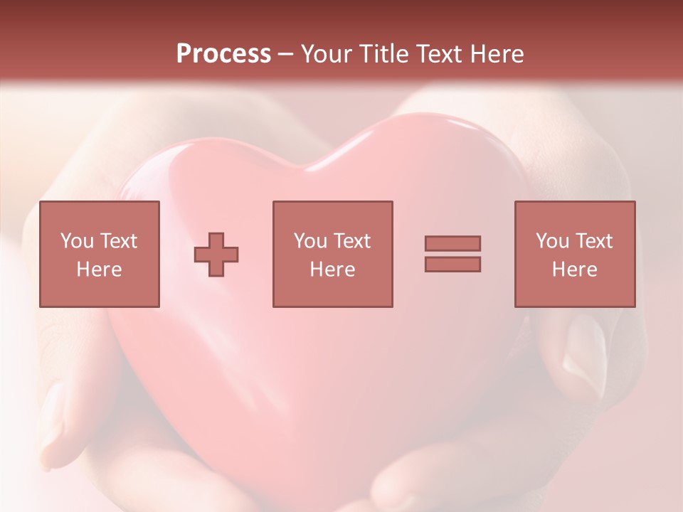 Pink Hand Give PowerPoint Template