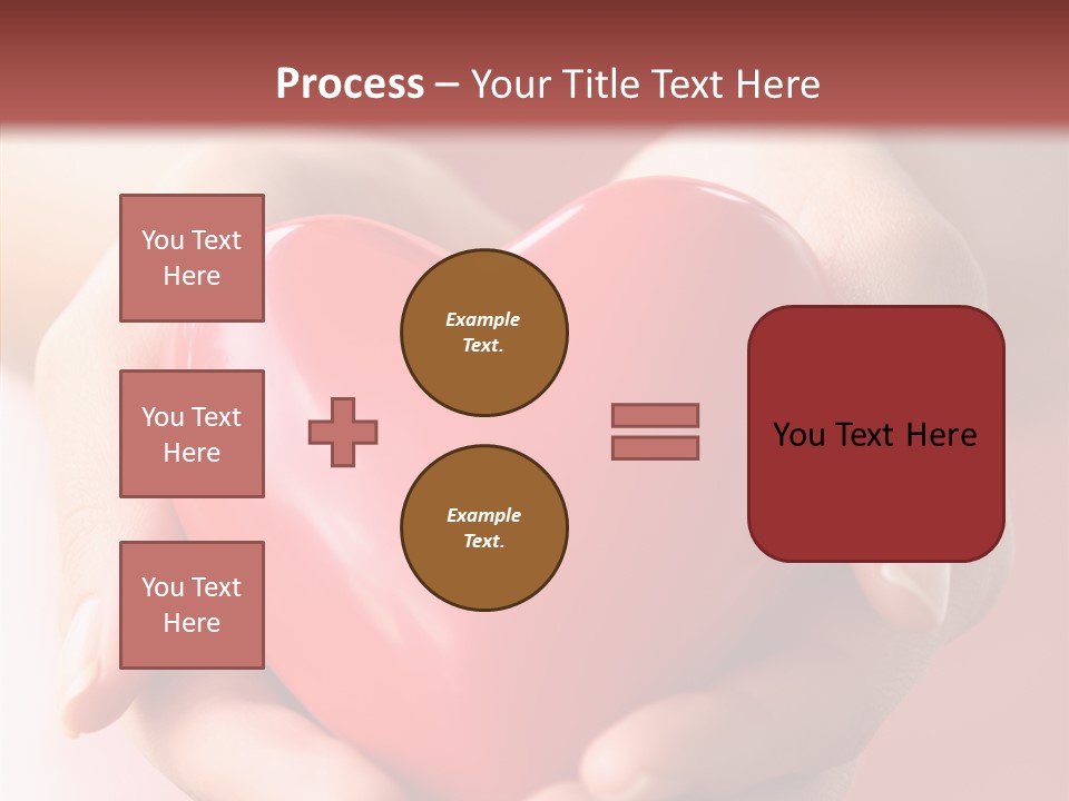 Pink Hand Give PowerPoint Template