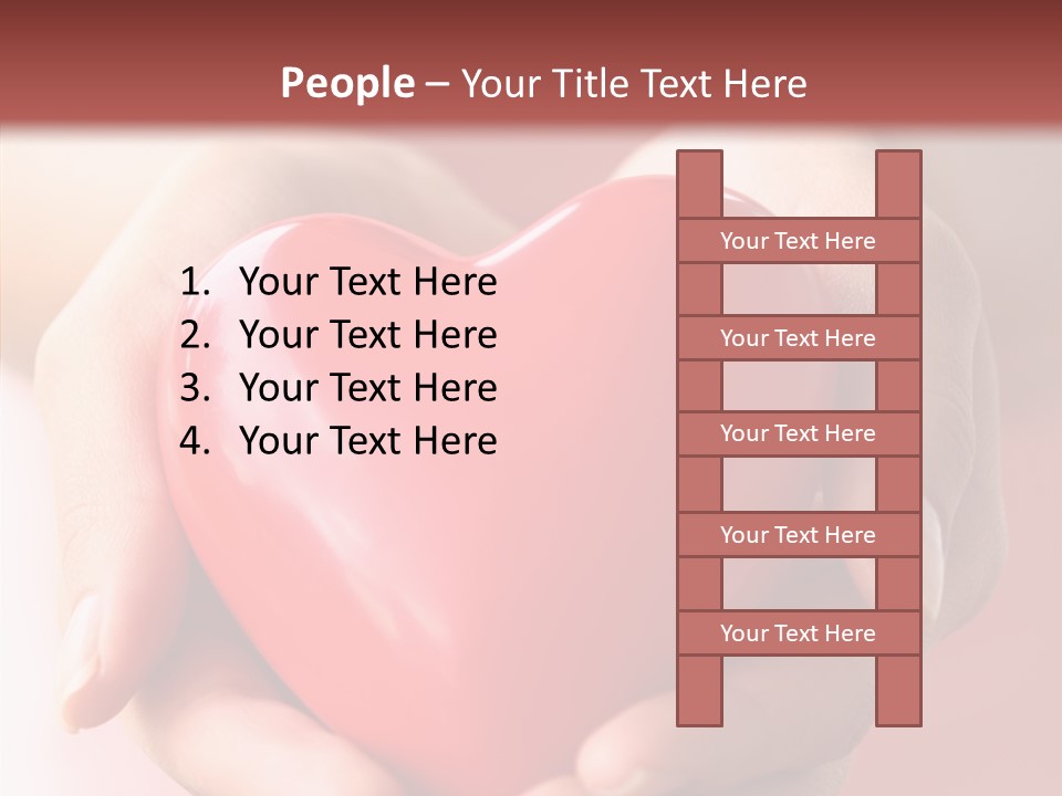 Pink Hand Give PowerPoint Template