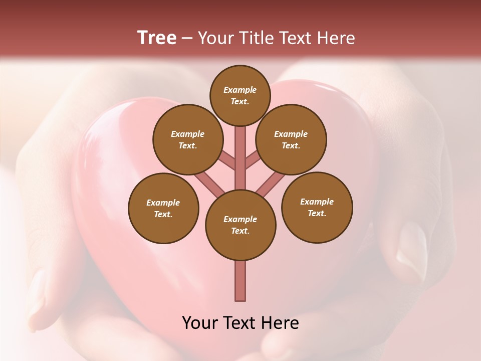 Pink Hand Give PowerPoint Template