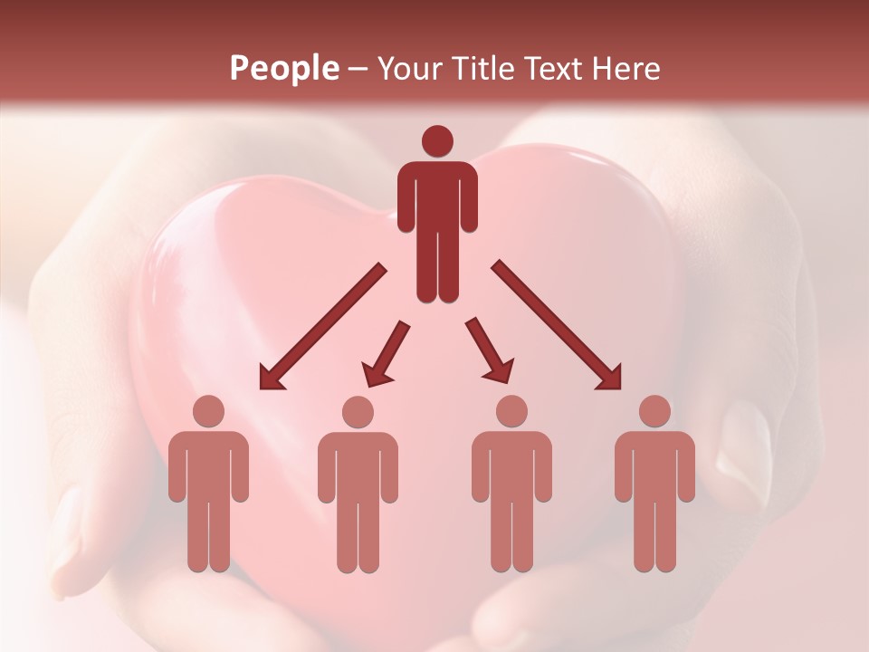 Pink Hand Give PowerPoint Template