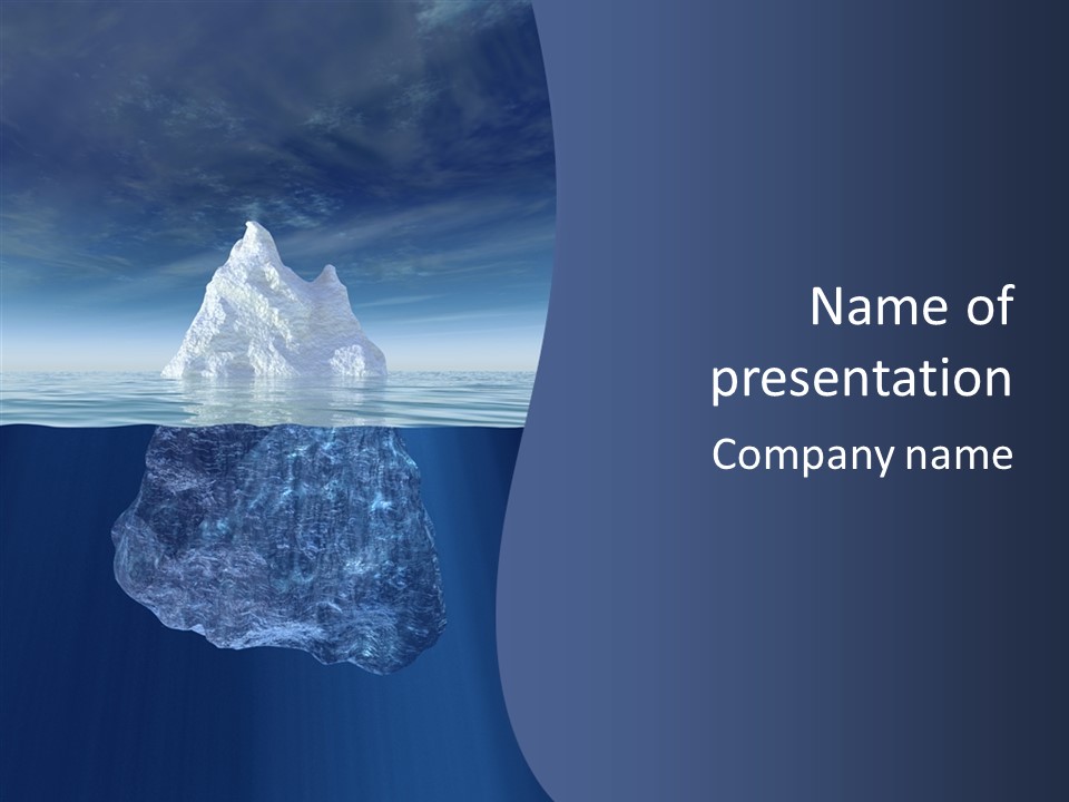 Polar Mountain Reflection PowerPoint Template