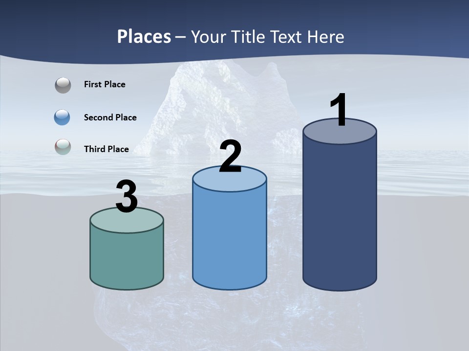 Polar Mountain Reflection PowerPoint Template