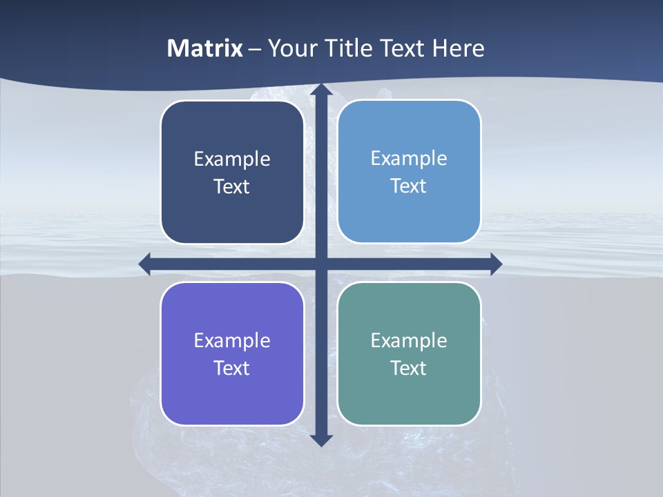 Polar Mountain Reflection PowerPoint Template