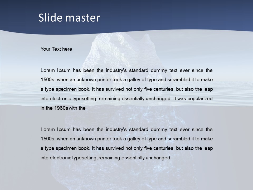 Polar Mountain Reflection PowerPoint Template