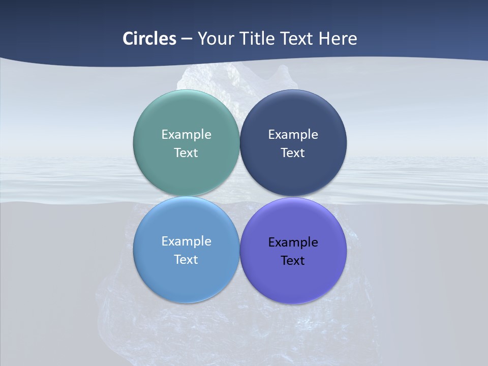 Polar Mountain Reflection PowerPoint Template