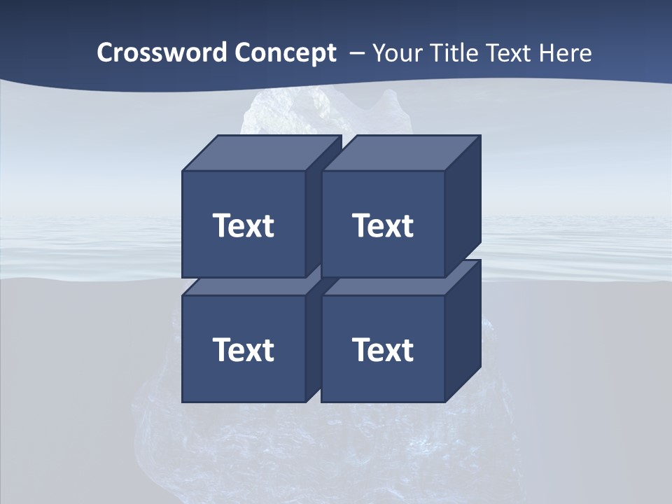 Polar Mountain Reflection PowerPoint Template