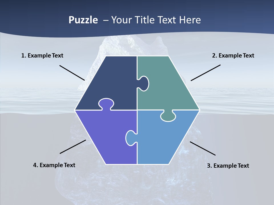 Polar Mountain Reflection PowerPoint Template