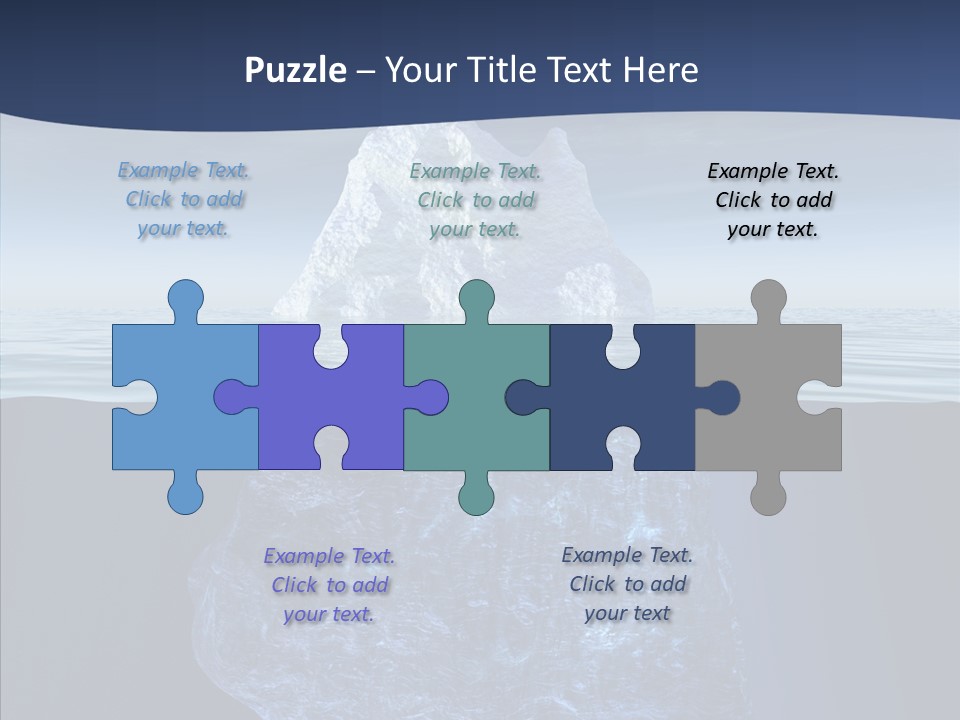 Polar Mountain Reflection PowerPoint Template