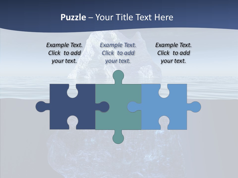 Polar Mountain Reflection PowerPoint Template