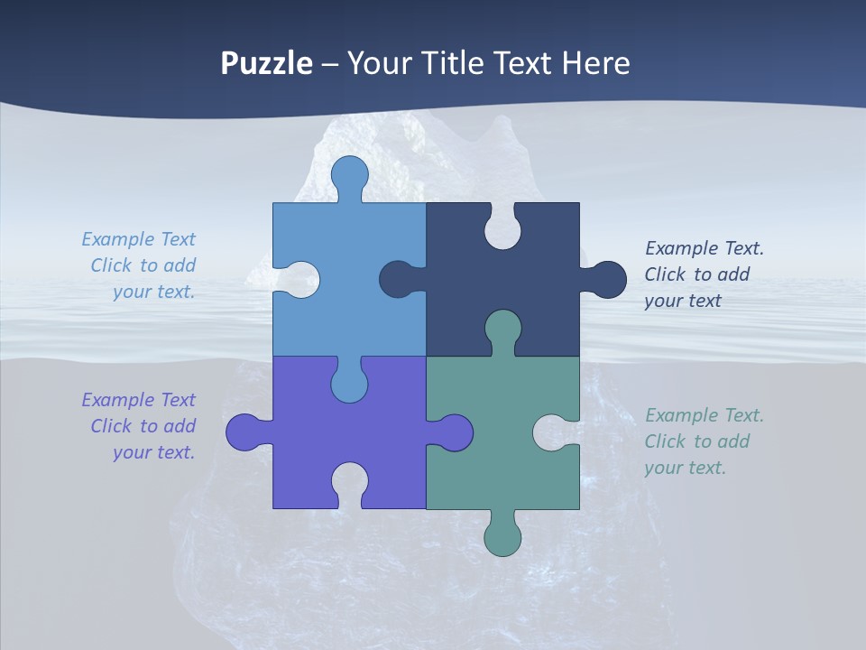 Polar Mountain Reflection PowerPoint Template