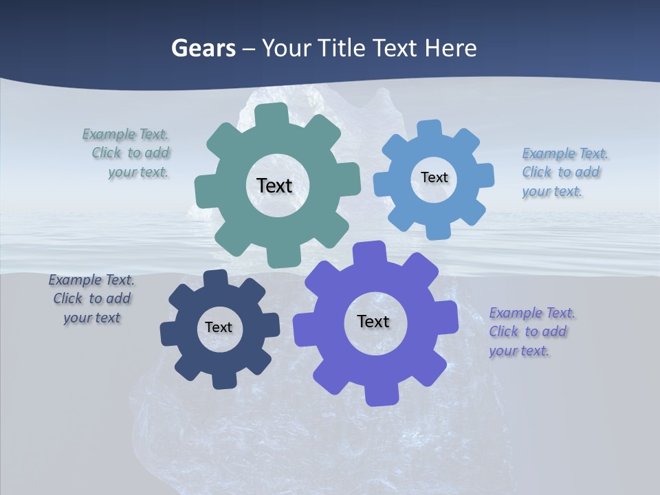 Polar Mountain Reflection PowerPoint Template