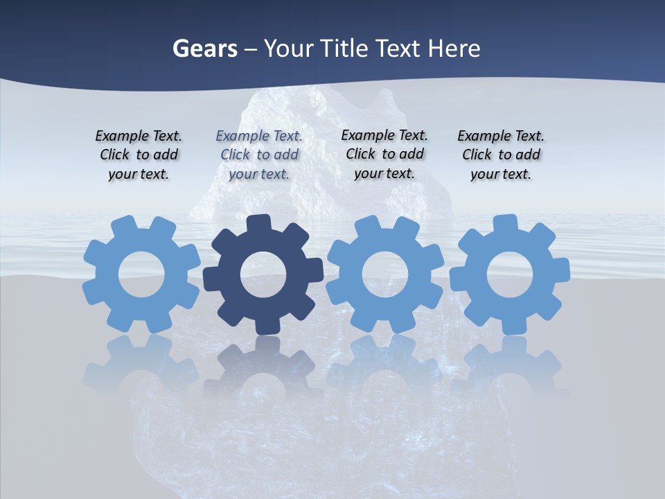 Polar Mountain Reflection PowerPoint Template