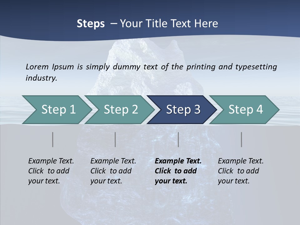 Polar Mountain Reflection PowerPoint Template