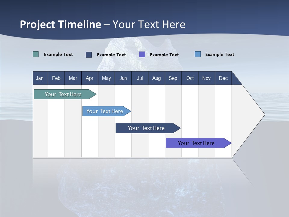 Polar Mountain Reflection PowerPoint Template