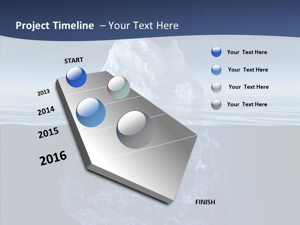 Polar Mountain Reflection PowerPoint Template