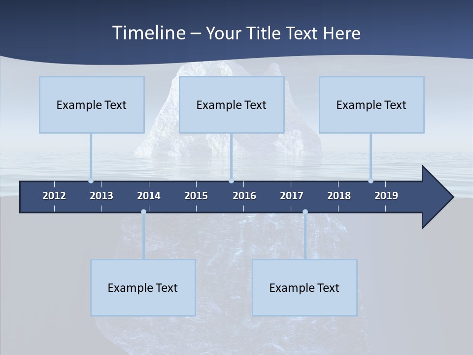 Polar Mountain Reflection PowerPoint Template