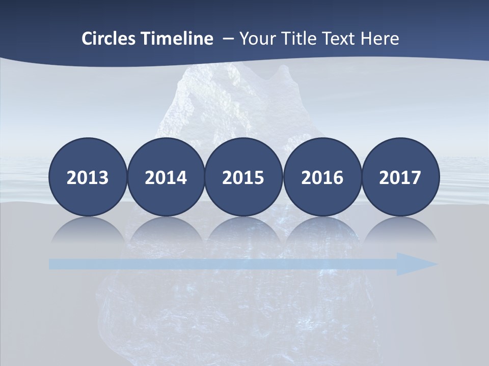 Polar Mountain Reflection PowerPoint Template