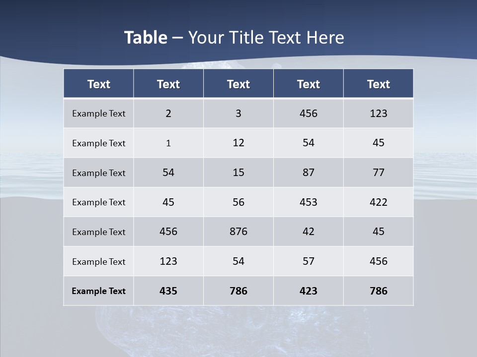 Polar Mountain Reflection PowerPoint Template