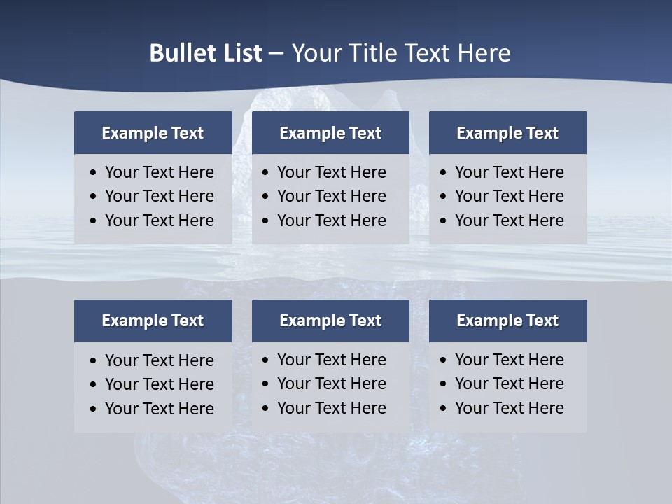 Polar Mountain Reflection PowerPoint Template