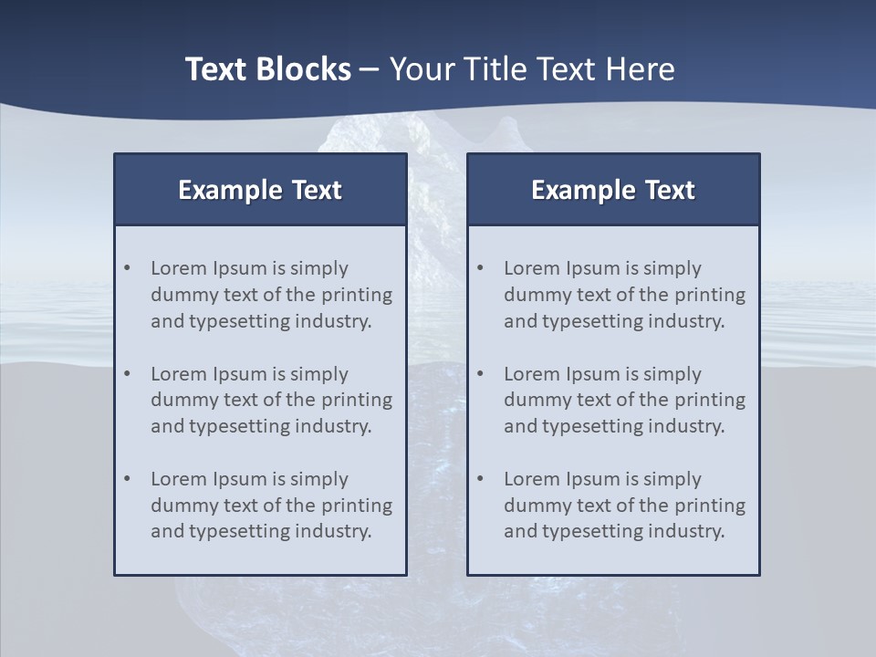Polar Mountain Reflection PowerPoint Template