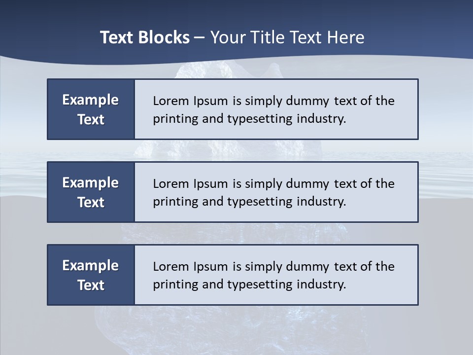 Polar Mountain Reflection PowerPoint Template