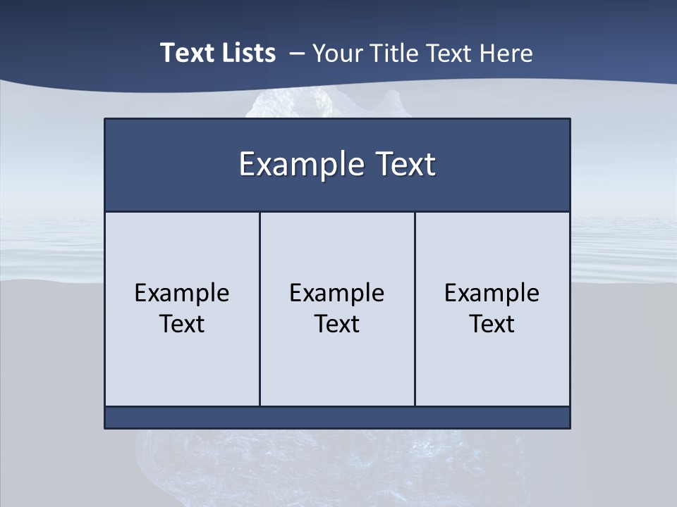 Polar Mountain Reflection PowerPoint Template