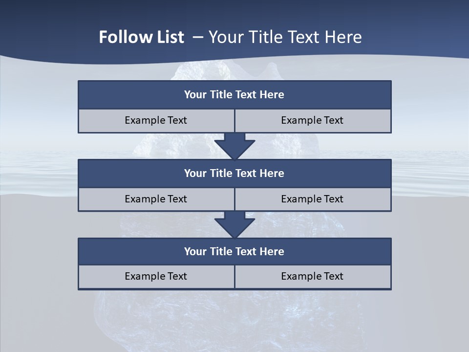 Polar Mountain Reflection PowerPoint Template