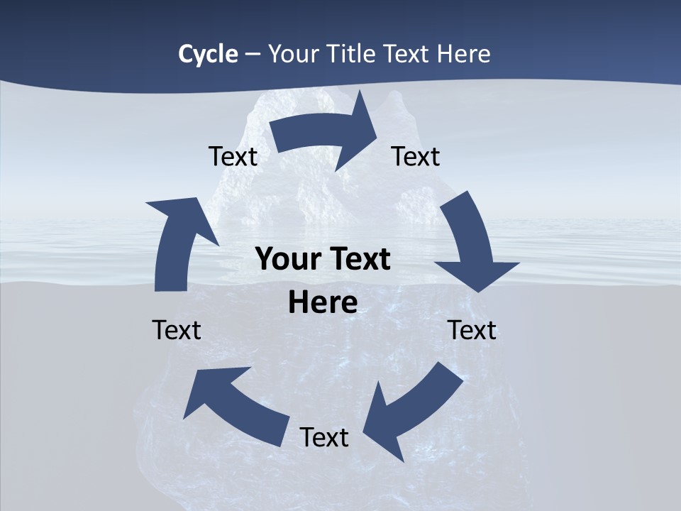 Polar Mountain Reflection PowerPoint Template