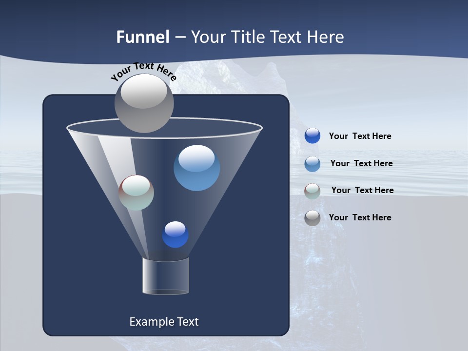 Polar Mountain Reflection PowerPoint Template