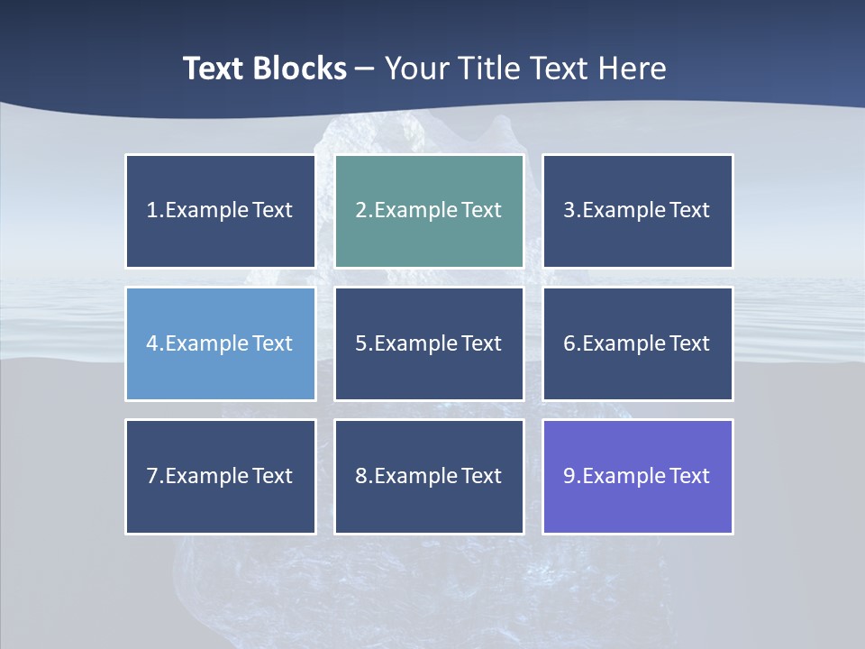 Polar Mountain Reflection PowerPoint Template