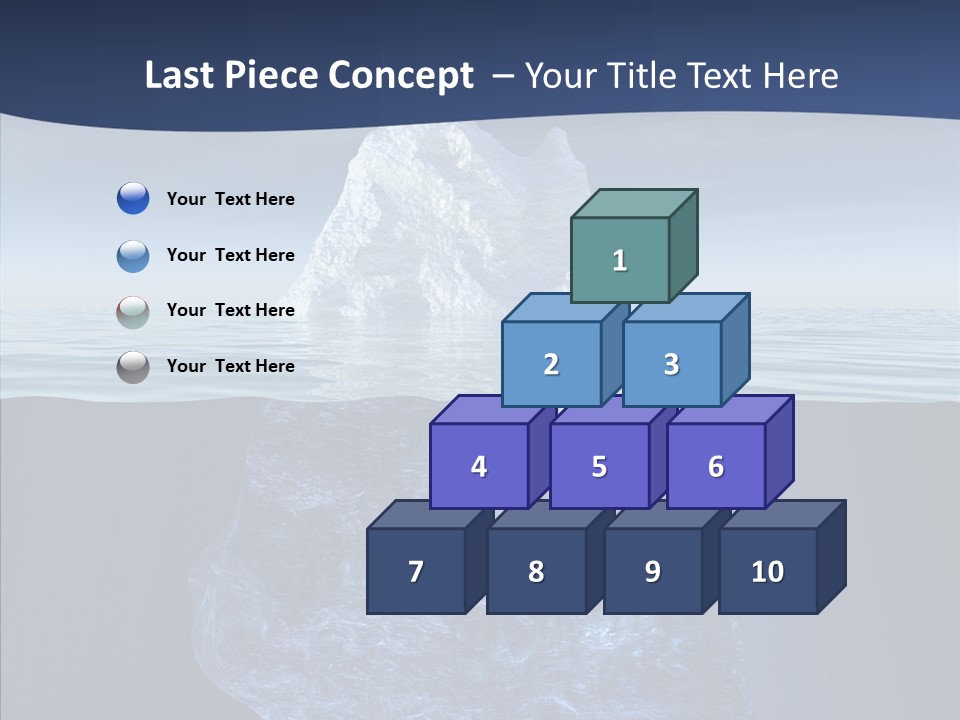 Polar Mountain Reflection PowerPoint Template
