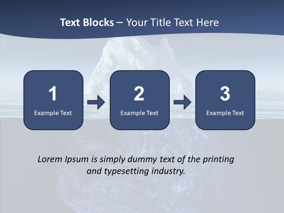 Polar Mountain Reflection PowerPoint Template