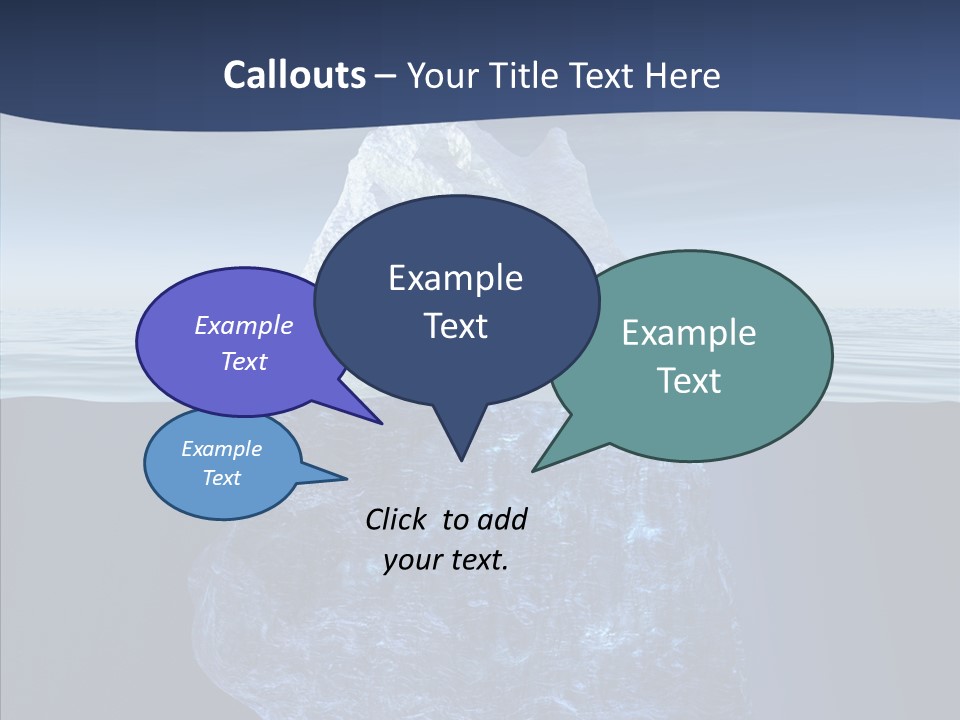 Polar Mountain Reflection PowerPoint Template