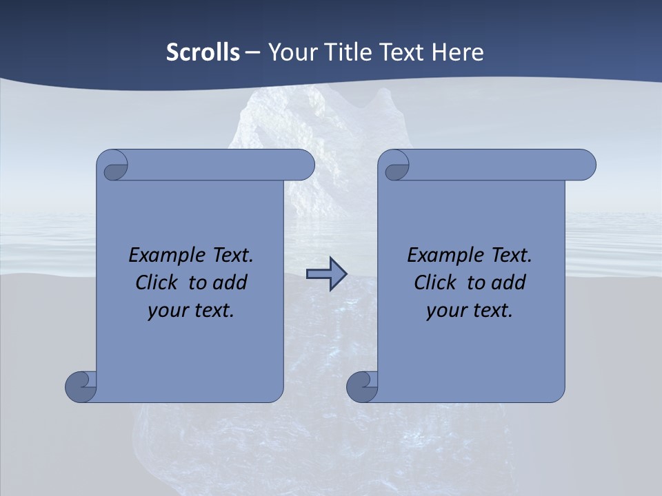 Polar Mountain Reflection PowerPoint Template