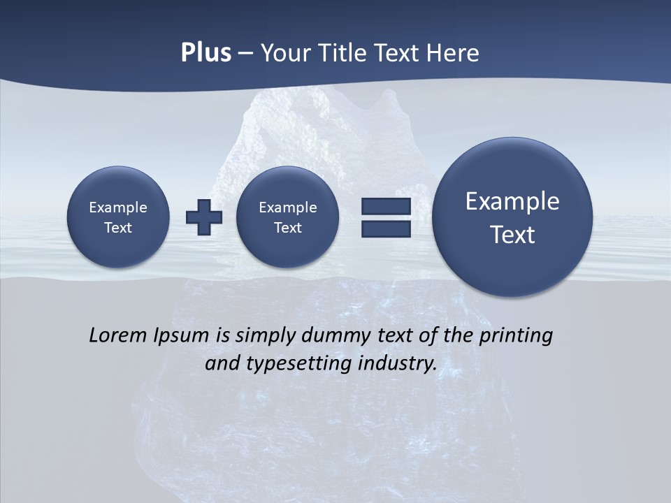 Polar Mountain Reflection PowerPoint Template