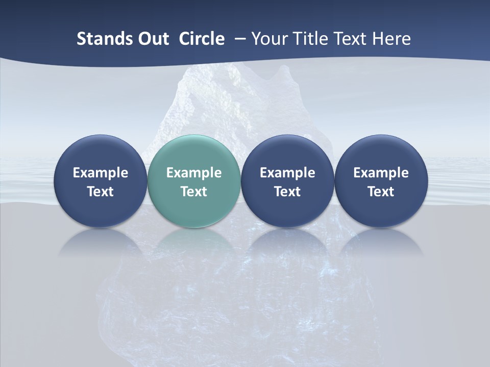 Polar Mountain Reflection PowerPoint Template