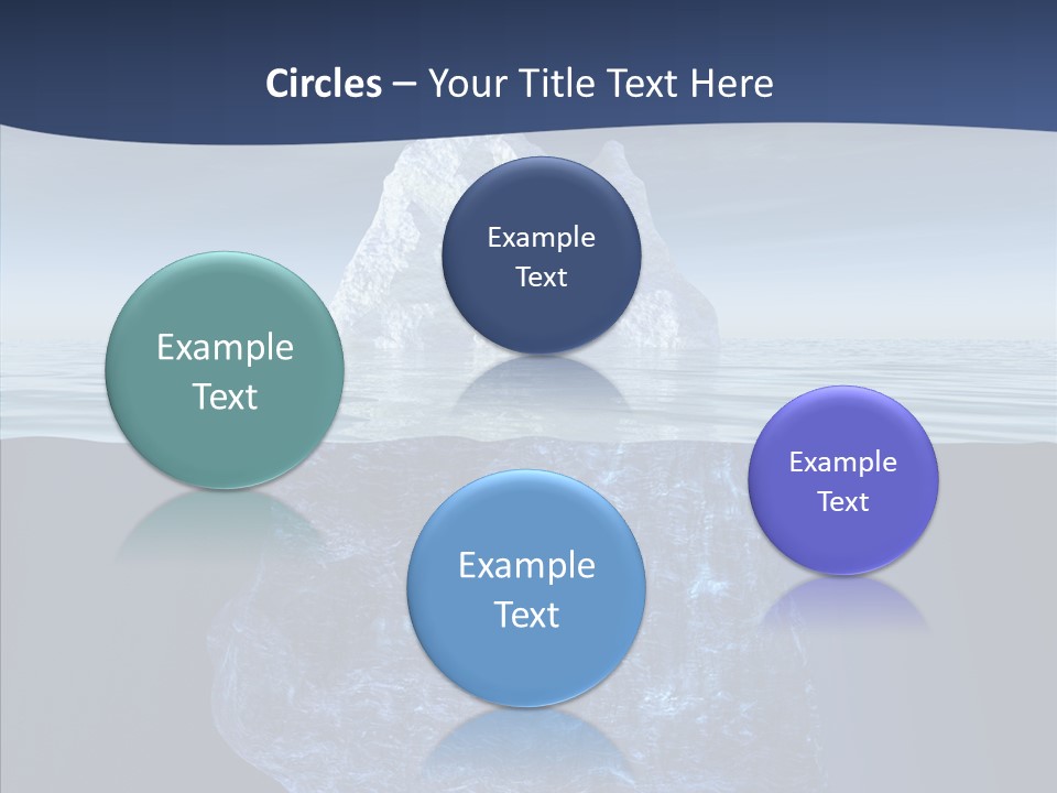 Polar Mountain Reflection PowerPoint Template