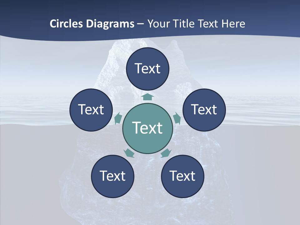 Polar Mountain Reflection PowerPoint Template