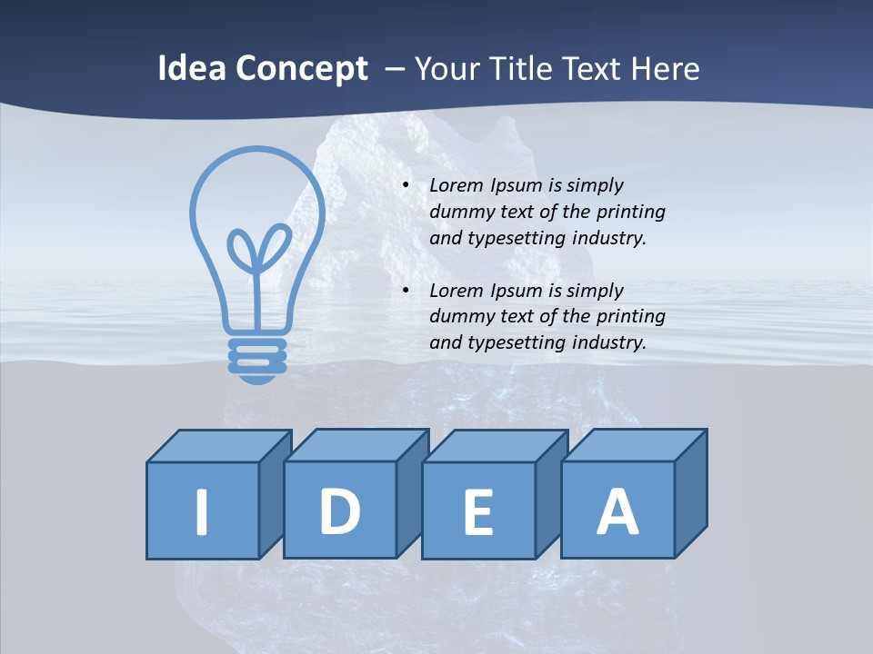 Polar Mountain Reflection PowerPoint Template