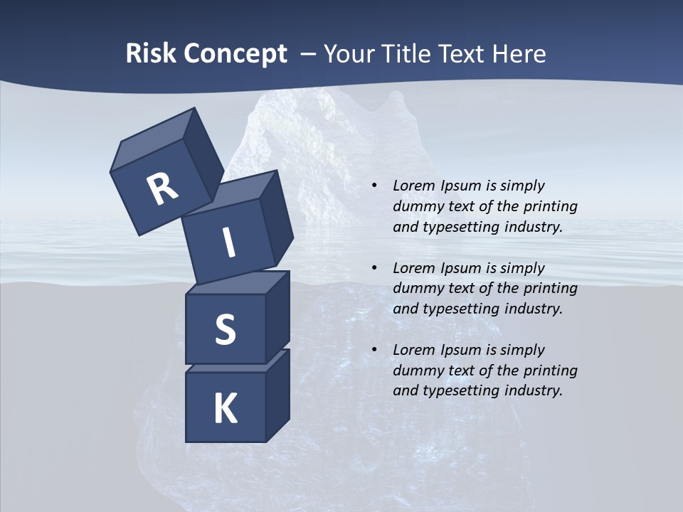 Polar Mountain Reflection PowerPoint Template