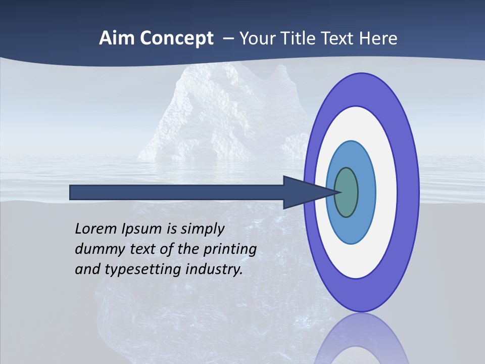 Polar Mountain Reflection PowerPoint Template