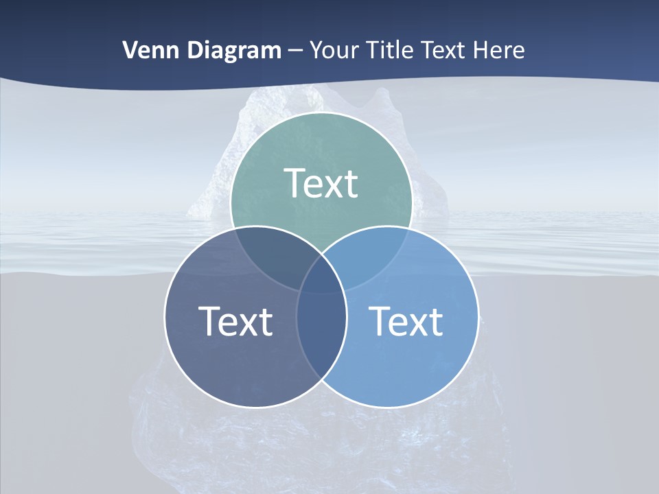 Polar Mountain Reflection PowerPoint Template