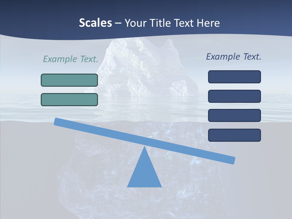 Polar Mountain Reflection PowerPoint Template