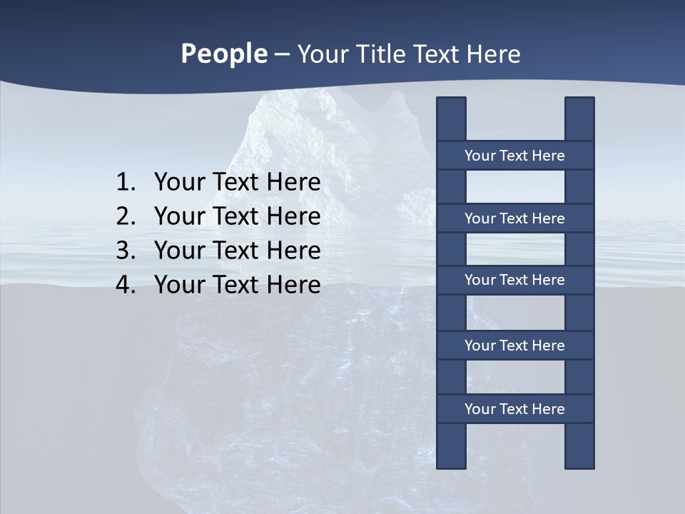 Polar Mountain Reflection PowerPoint Template