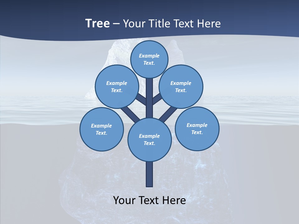 Polar Mountain Reflection PowerPoint Template