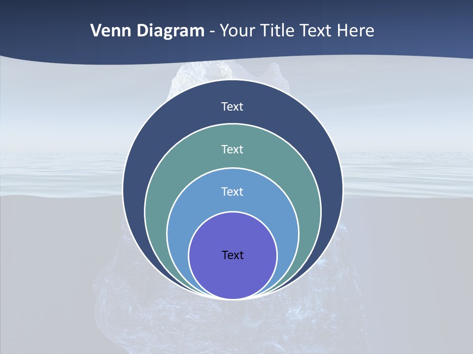 Polar Mountain Reflection PowerPoint Template