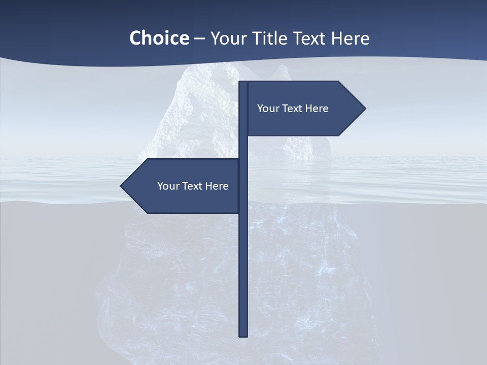 Polar Mountain Reflection PowerPoint Template