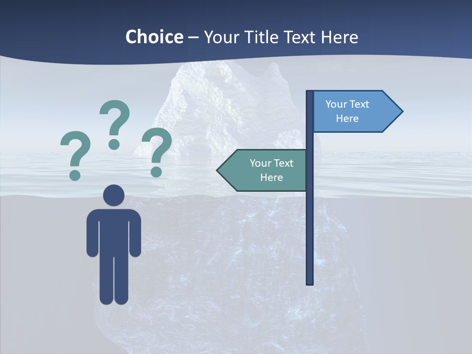 Polar Mountain Reflection PowerPoint Template