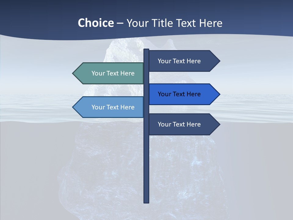 Polar Mountain Reflection PowerPoint Template
